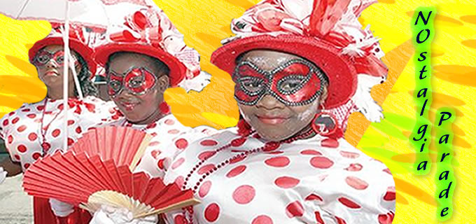 three girls from St. Ursula's Girls' Anglican School at the 2010 Nostalgia Parade